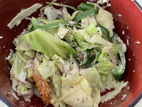 キャベツとピーマンの副菜